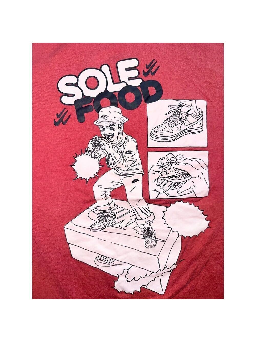 EUC Unisex Medium Nike Sole Food Graphic Print The Nike Tee SS TShirt